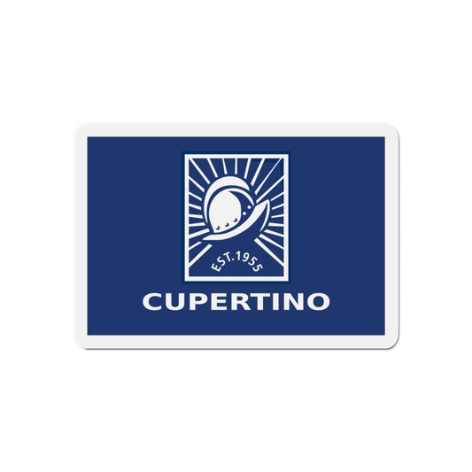 Flag of Cupertino California - Die-Cut Magnet-6 × 6"-The Sticker Space