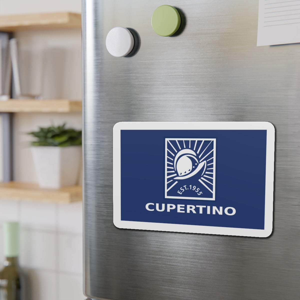 Flag of Cupertino California - Die-Cut Magnet-The Sticker Space