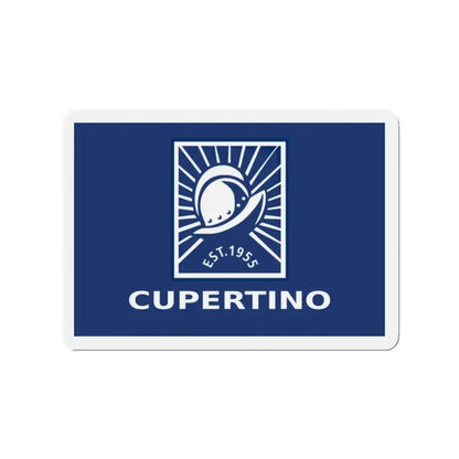 Flag of Cupertino California - Refrigerator Magnet 2 Inch - The Sticker Space