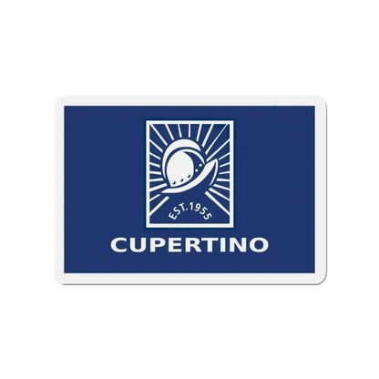 Flag of Cupertino California - Refrigerator Magnet 3 Inch - The Sticker Space