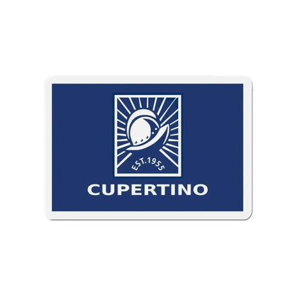 Flag of Cupertino California - Refrigerator Magnet 4 Inch - The Sticker Space