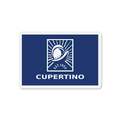 Flag of Cupertino California - Refrigerator Magnet 5 Inch - The Sticker Space