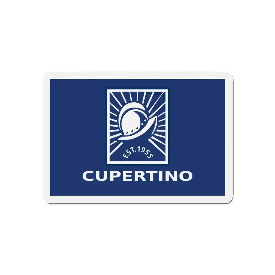 Flag of Cupertino California - Refrigerator Magnet - The Sticker Space