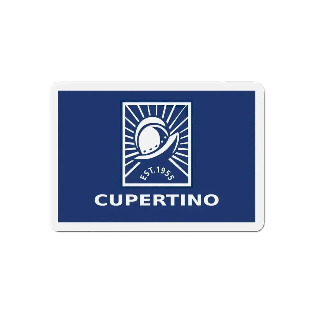 Flag of Cupertino California - Refrigerator Magnet - The Sticker Space