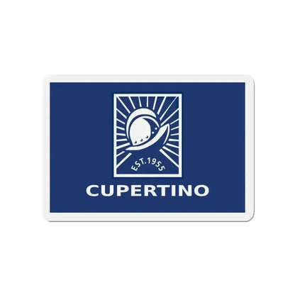 Flag of Cupertino California - Refrigerator Magnet - The Sticker Space