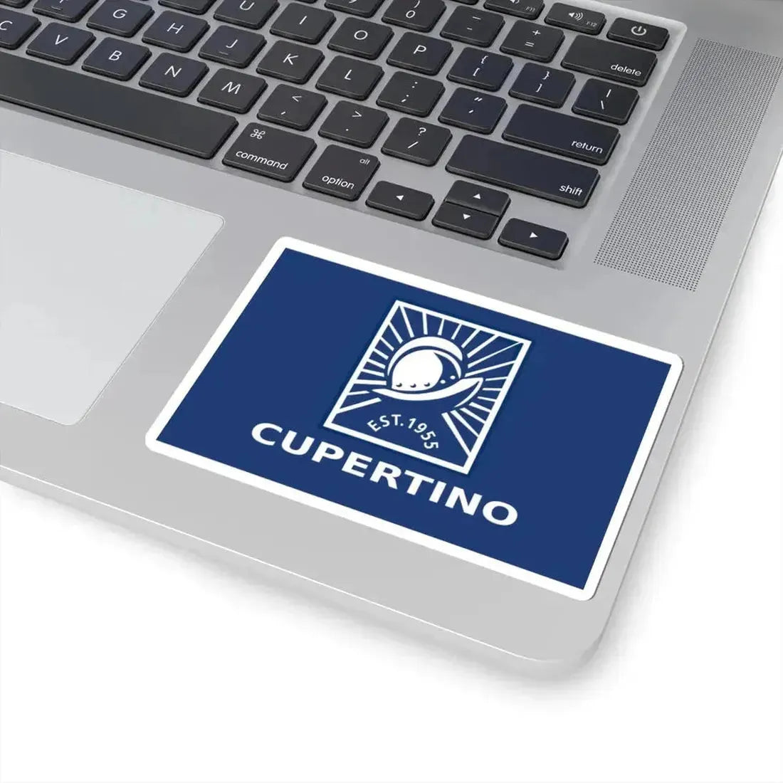 Flag of Cupertino California (United States) STICKER Vinyl Kiss-Cut Decal - The Sticker Space