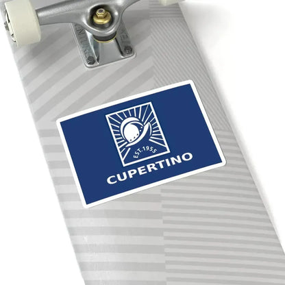 Flag of Cupertino California (United States) STICKER Vinyl Kiss-Cut Decal - The Sticker Space