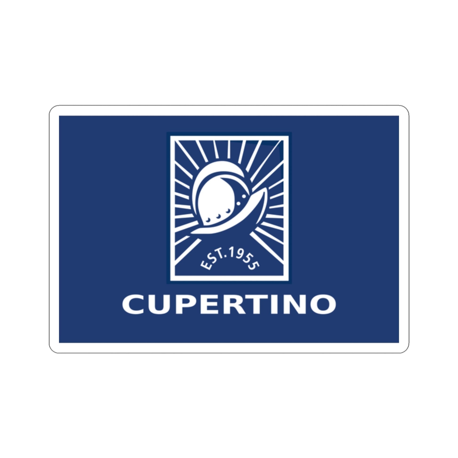 Flag of Cupertino California USA STICKER Vinyl Die-Cut Decal-2 Inch-The Sticker Space