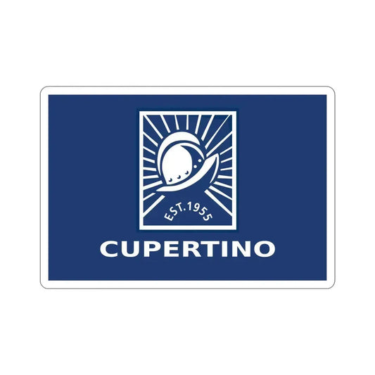 Flag of Cupertino California USA STICKER Vinyl Die-Cut Decal 6 Inch - The Sticker Space
