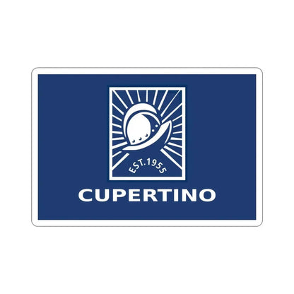 Flag of Cupertino California USA STICKER Vinyl Die-Cut Decal - The Sticker Space