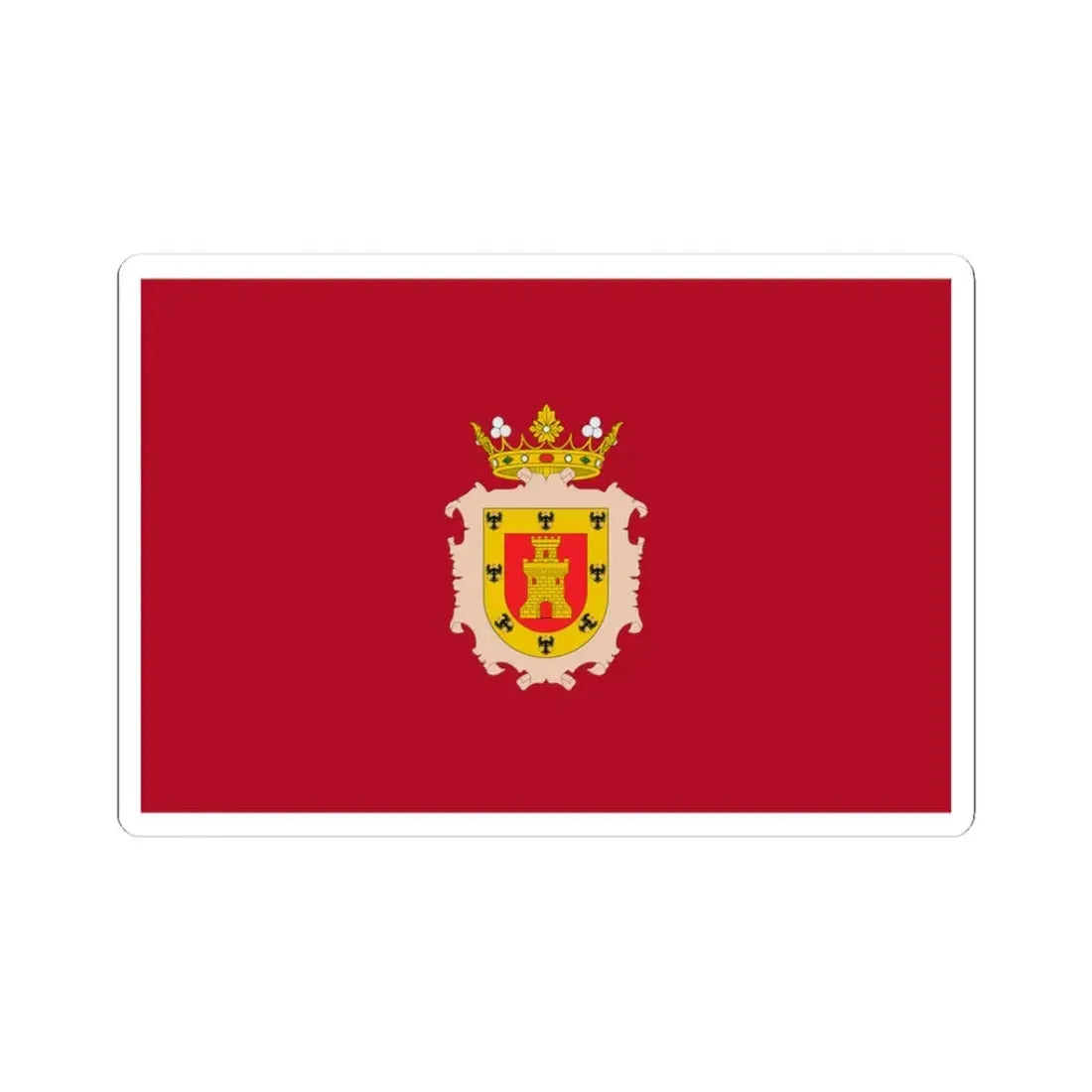 Flag of Cusco 1540-1978 (Peru) STICKER Vinyl Kiss-Cut Decal 3 Inch White - The Sticker Space