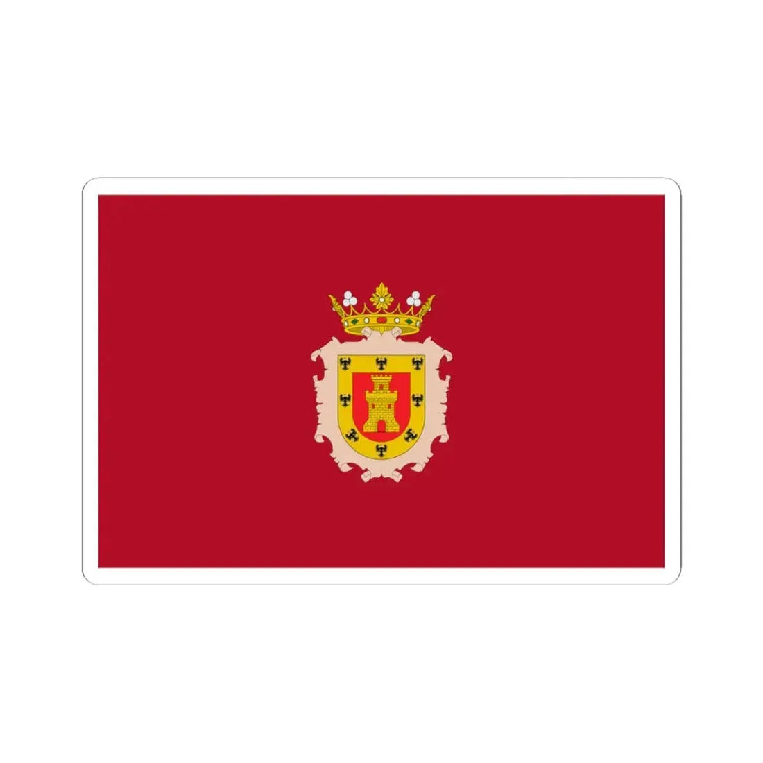 Flag of Cusco 1540-1978 (Peru) STICKER Vinyl Kiss-Cut Decal 4 Inch White - The Sticker Space