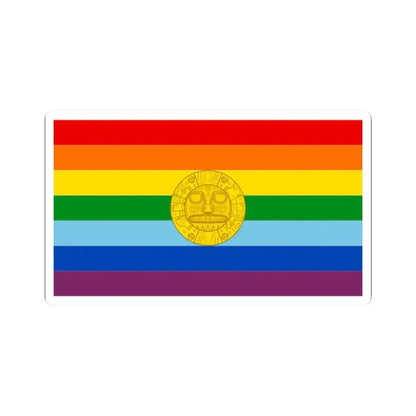 Flag of Cusco 2021 (Peru) STICKER Vinyl Kiss-Cut Decal 2 Inch White - The Sticker Space