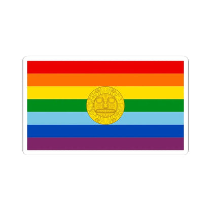 Flag of Cusco 2021 (Peru) STICKER Vinyl Kiss-Cut Decal 4 Inch White - The Sticker Space
