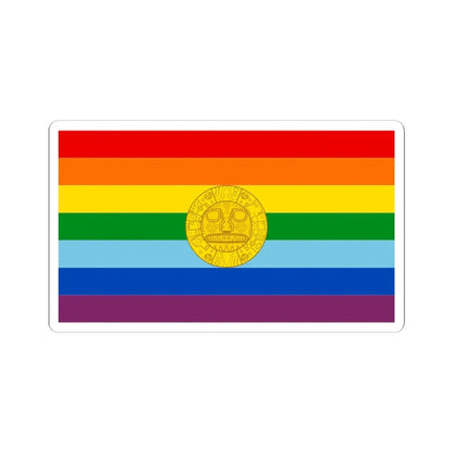 Flag of Cusco 2021 (Peru) STICKER Vinyl Kiss-Cut Decal 6 Inch White - The Sticker Space