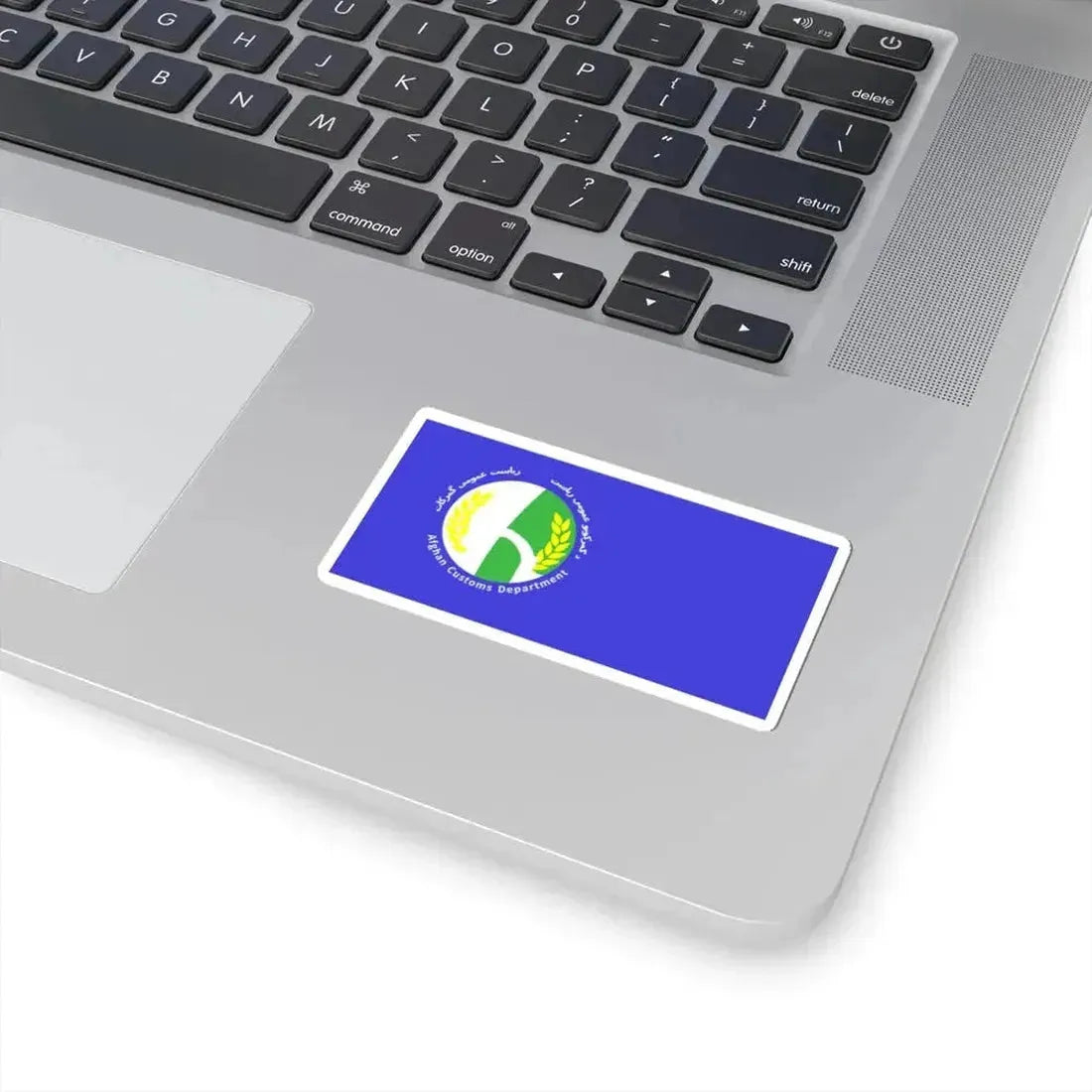 Flag of customs services of Afghanistan Islamic Emirate Wikipedia Compatible (Afghanistan) STICKER Vinyl Kiss-Cut Decal - The Sticker Space