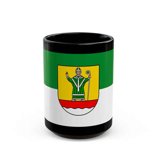 Flag of Cuxhaven Germany - Black Coffee Mug-15oz-The Sticker Space