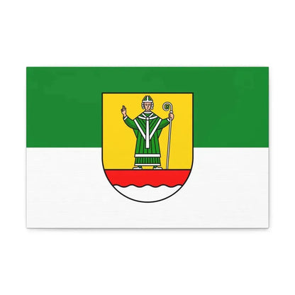 Flag of Cuxhaven Germany - Canvas Wall Art 18″ x 12″ 1.25" - The Sticker Space