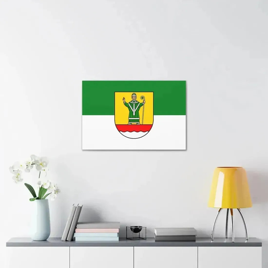 Flag of Cuxhaven Germany - Canvas Wall Art - The Sticker Space