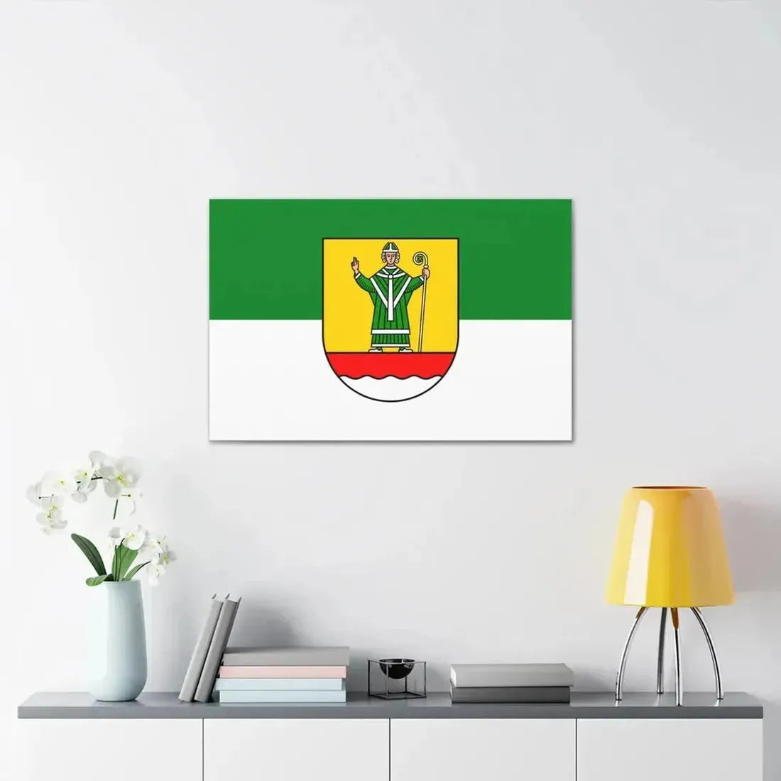 Flag of Cuxhaven Germany - Canvas Wall Art - The Sticker Space