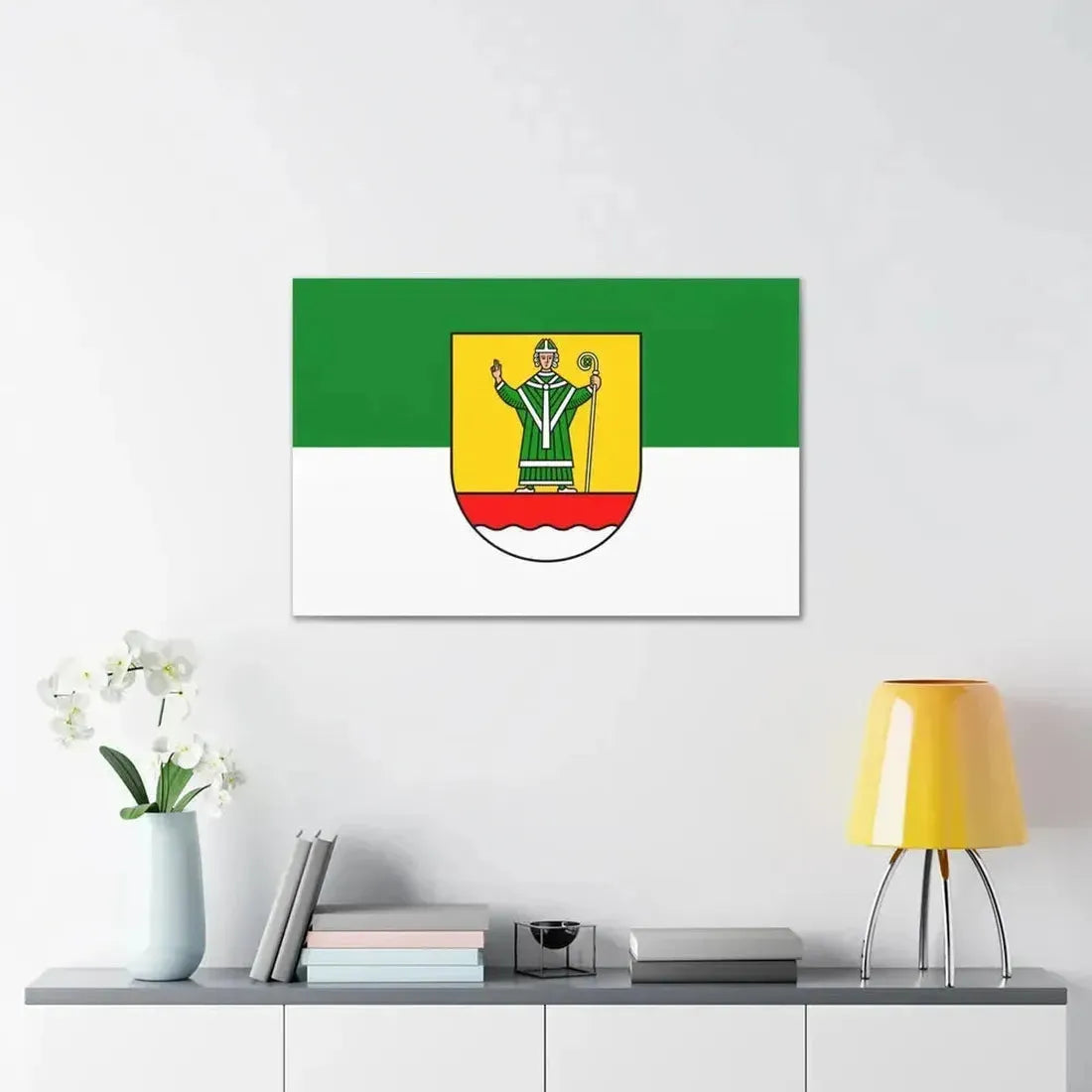 Flag of Cuxhaven Germany - Canvas Wall Art - The Sticker Space