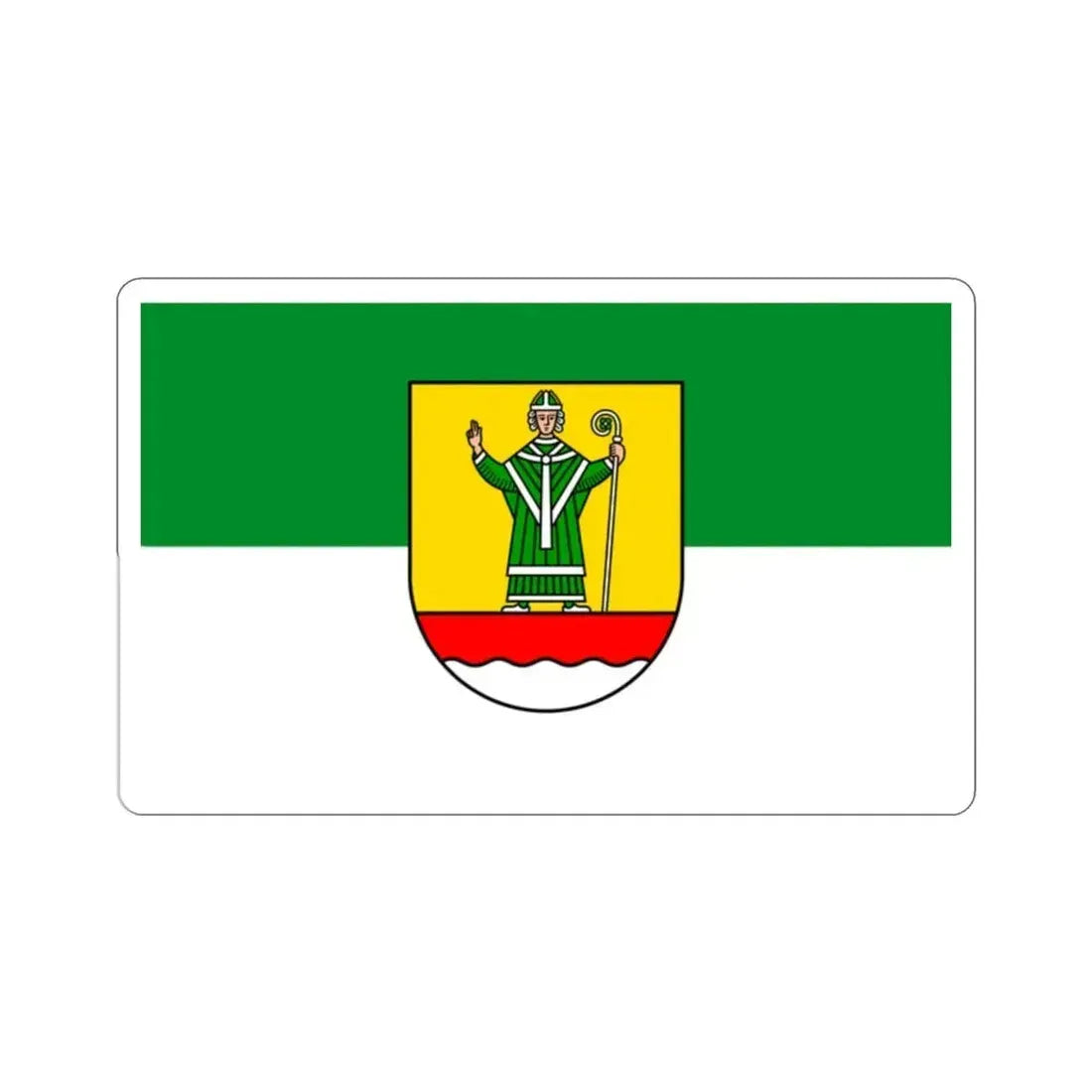 Flag of Cuxhaven Germany STICKER Vinyl Die-Cut Decal 2 Inch - The Sticker Space