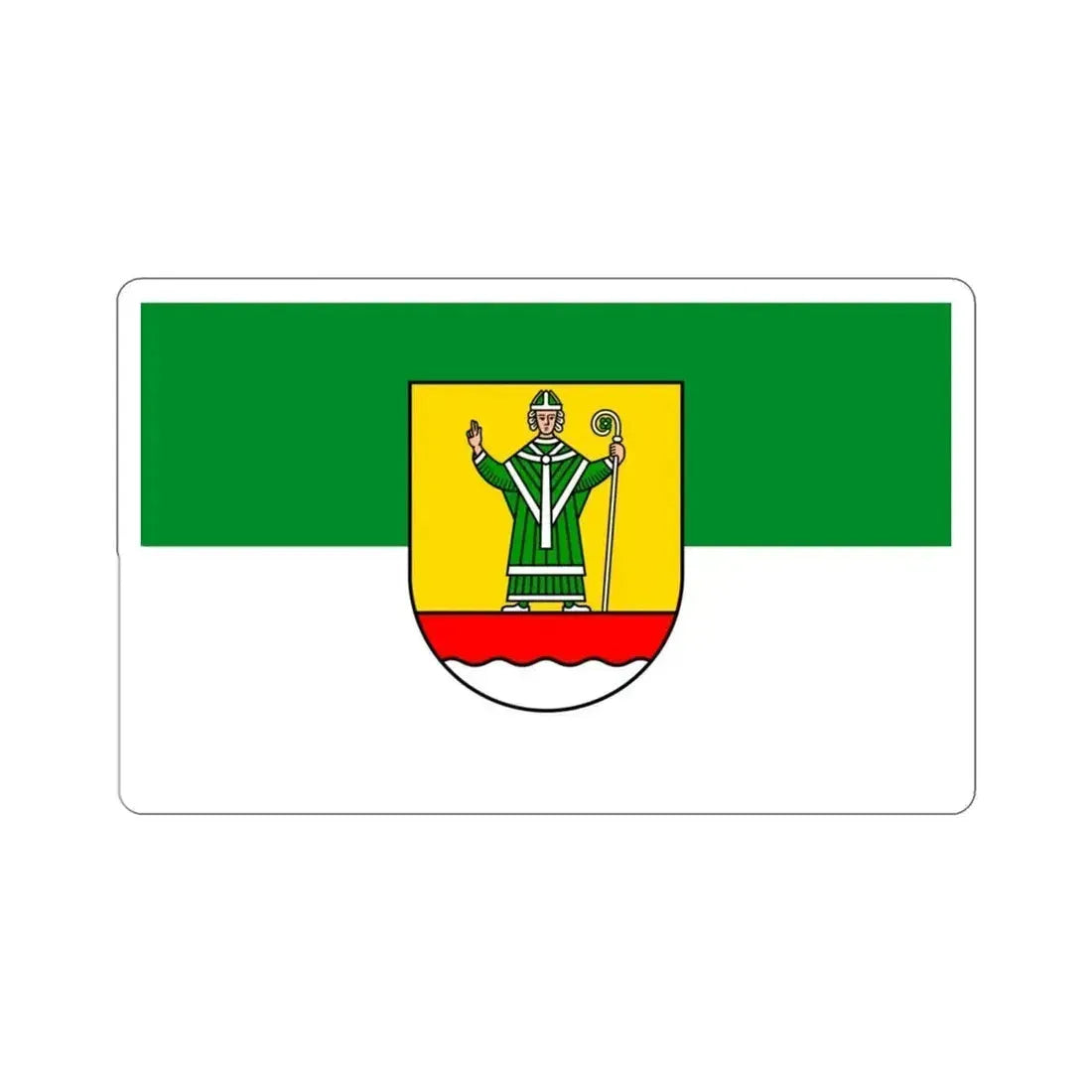 Flag of Cuxhaven Germany STICKER Vinyl Die-Cut Decal 3 Inch - The Sticker Space