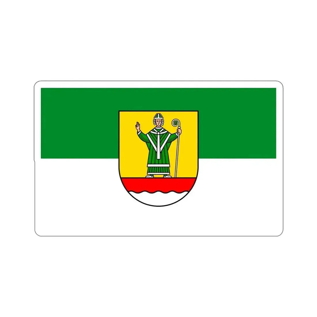 Flag of Cuxhaven Germany STICKER Vinyl Die-Cut Decal 6 Inch - The Sticker Space