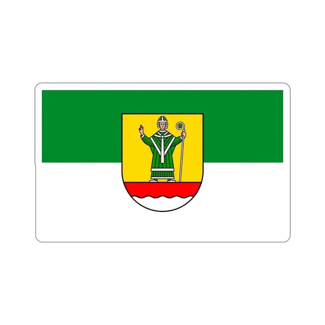 Flag of Cuxhaven Germany STICKER Vinyl Die-Cut Decal 6 Inch - The Sticker Space