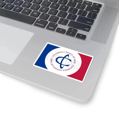 Flag of Cuyahoga County Ohio pre 2014 (United States) STICKER Vinyl Kiss-Cut Decal - The Sticker Space