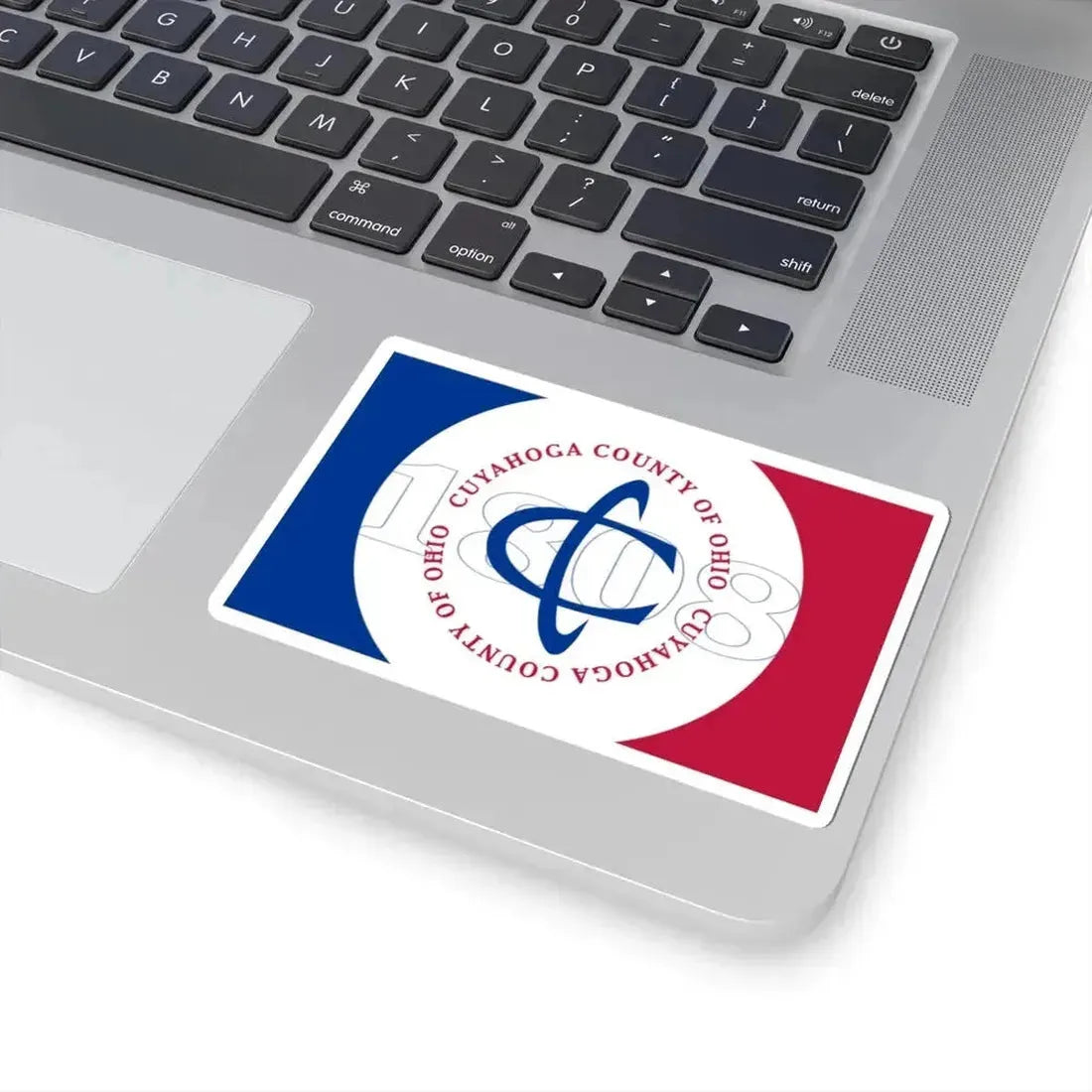 Flag of Cuyahoga County Ohio pre 2014 (United States) STICKER Vinyl Kiss-Cut Decal - The Sticker Space