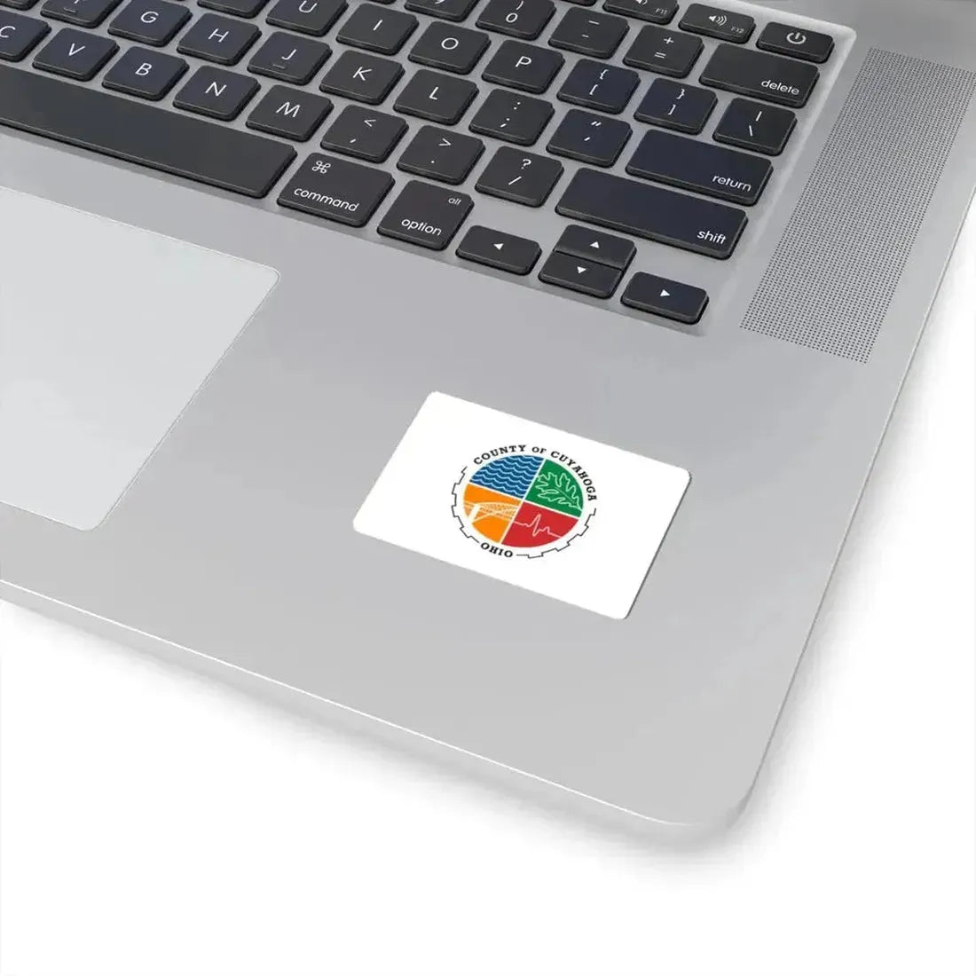 Flag of Cuyahoga County Ohio (United States) STICKER Vinyl Kiss-Cut Decal - The Sticker Space