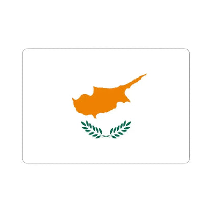 Flag of Cyprus 1960-2006 3-2 (Cyprus) STICKER Vinyl Kiss-Cut Decal 2 Inch White - The Sticker Space