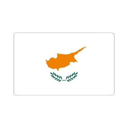 Flag of Cyprus 1960-2006 (Cyprus) STICKER Vinyl Kiss-Cut Decal 6 Inch White - The Sticker Space