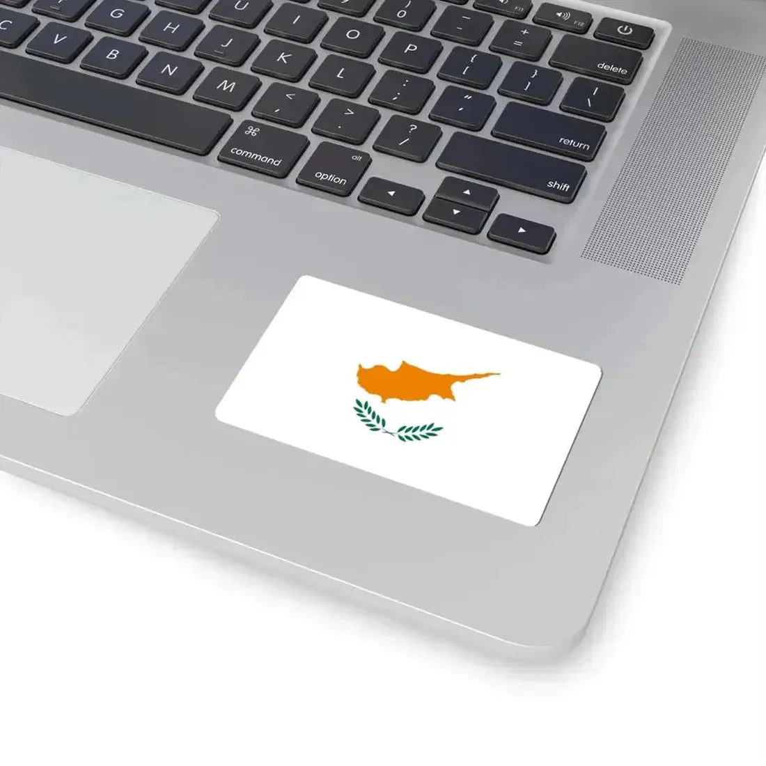 Flag of Cyprus 1960-2006 (Cyprus) STICKER Vinyl Kiss-Cut Decal - The Sticker Space