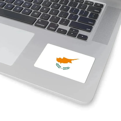 Flag of Cyprus 1960-2006 (Cyprus) STICKER Vinyl Kiss-Cut Decal - The Sticker Space