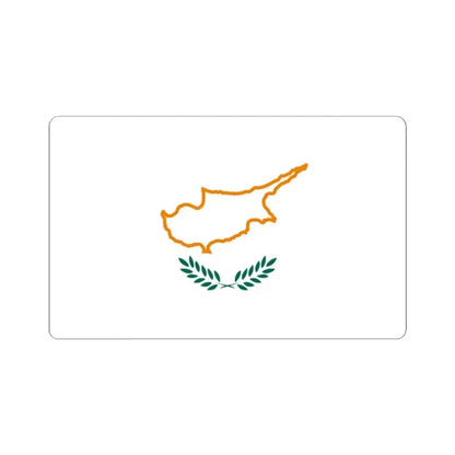 Flag of Cyprus 1960 (Cyprus) STICKER Vinyl Kiss-Cut Decal 2 Inch White - The Sticker Space
