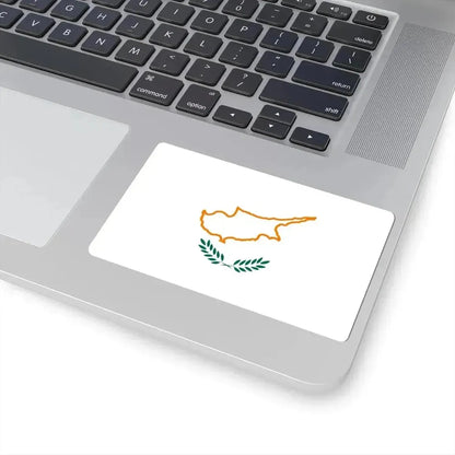Flag of Cyprus 1960 (Cyprus) STICKER Vinyl Kiss-Cut Decal - The Sticker Space