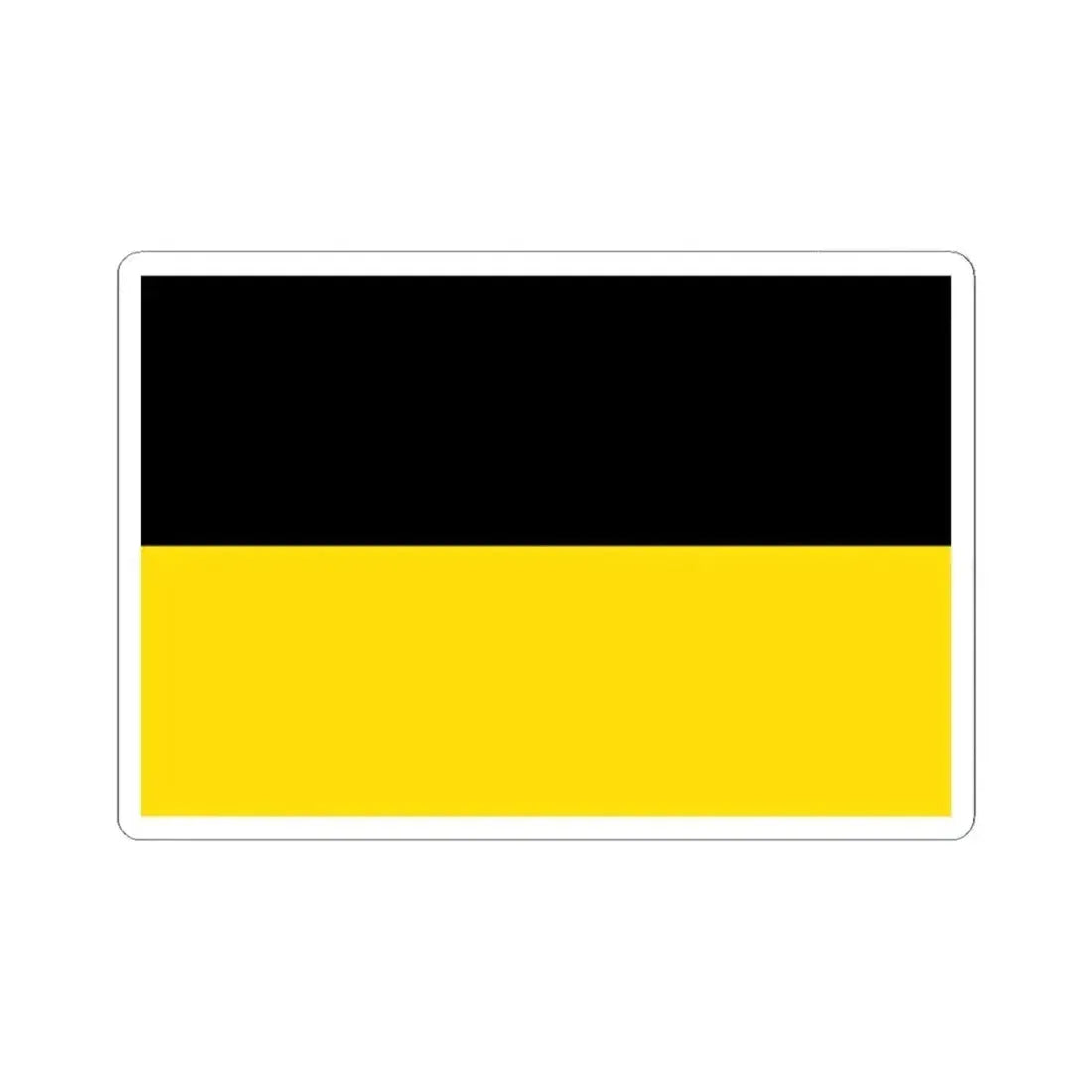 Flag of Czech Silesia (Austria) STICKER Vinyl Kiss-Cut Decal 2 Inch White - The Sticker Space