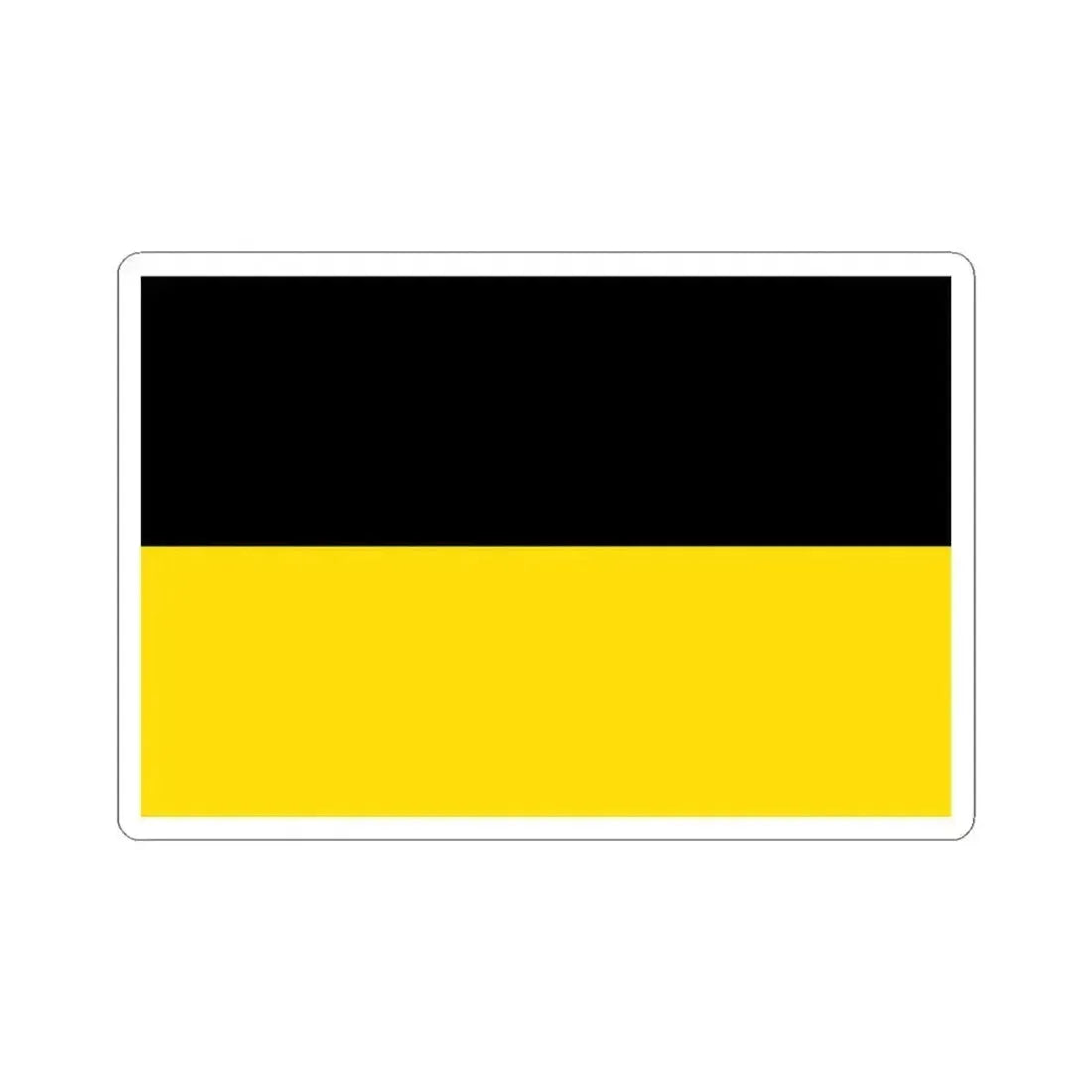 Flag of Czech Silesia (Austria) STICKER Vinyl Kiss-Cut Decal 3 Inch White - The Sticker Space