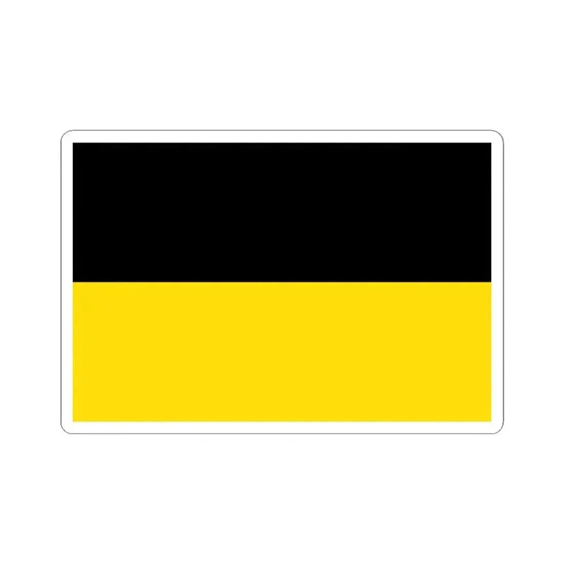 Flag of Czech Silesia (Austria) STICKER Vinyl Kiss-Cut Decal 4 Inch White - The Sticker Space