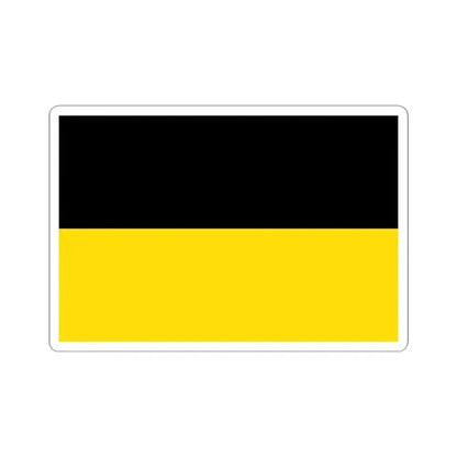 Flag of Czech Silesia (Austria) STICKER Vinyl Kiss-Cut Decal 4 Inch White - The Sticker Space