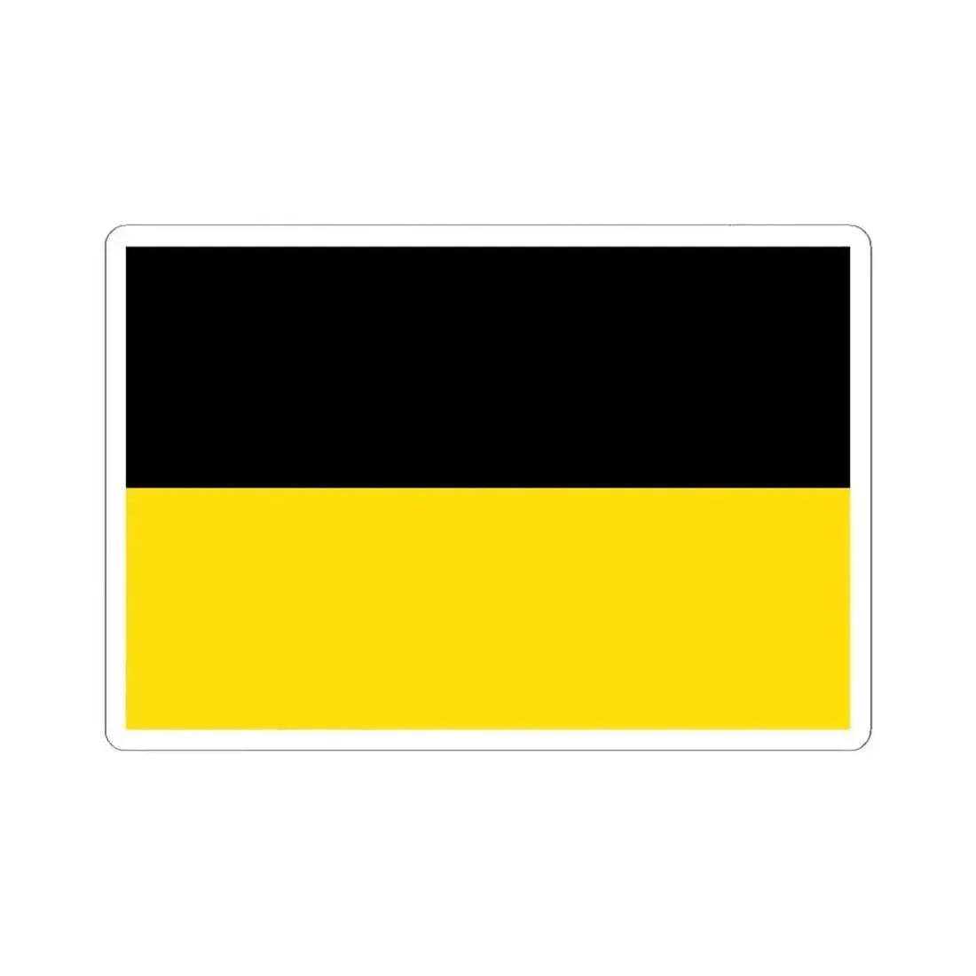 Flag of Czech Silesia (Austria) STICKER Vinyl Kiss-Cut Decal 6 Inch White - The Sticker Space