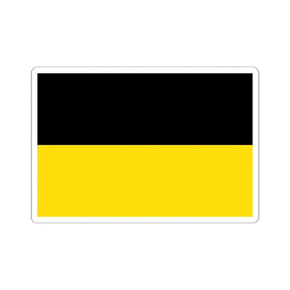 Flag of Czech Silesia (Austria) STICKER Vinyl Kiss-Cut Decal 6 Inch White - The Sticker Space