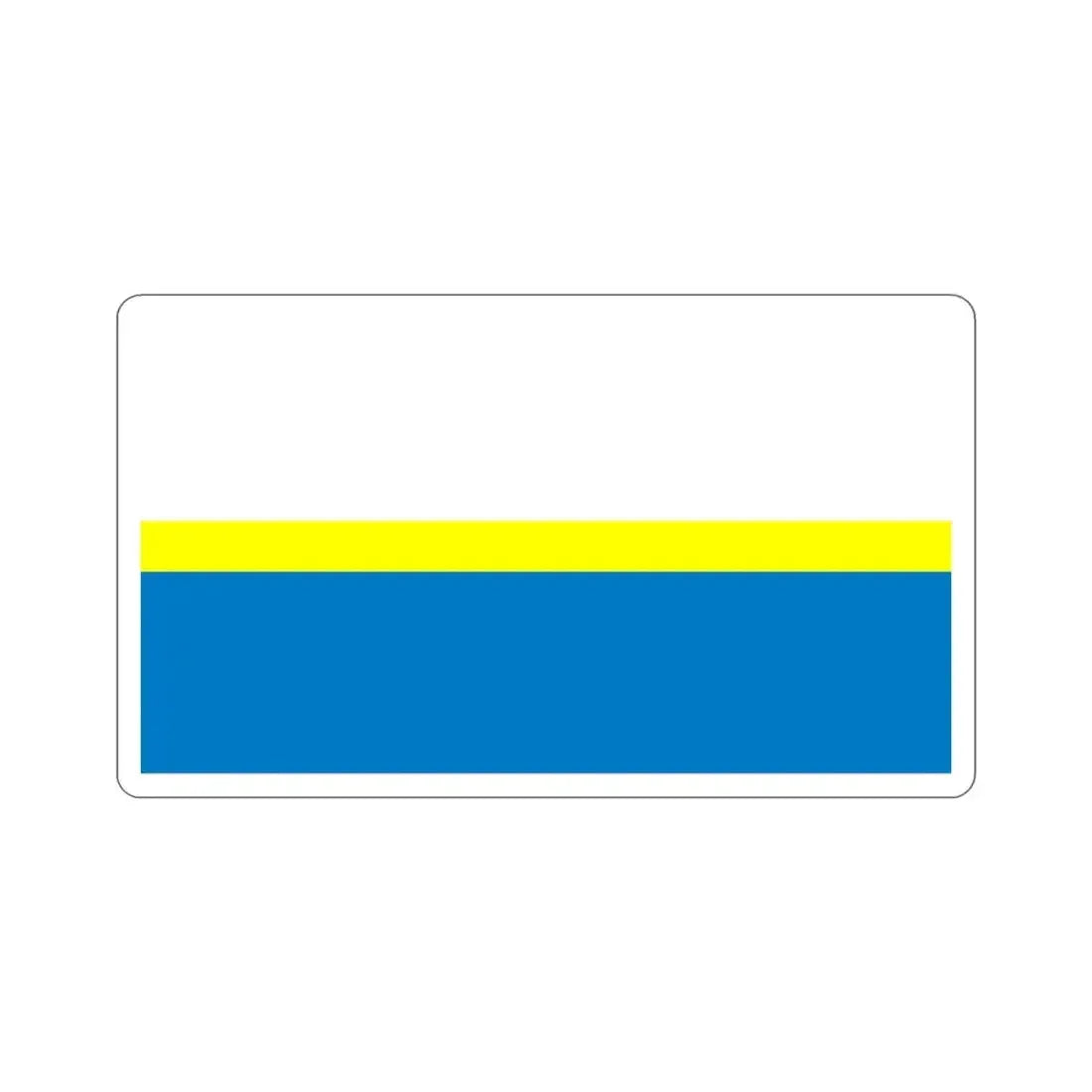 Flag of Częstochowa Poland STICKER Vinyl Die-Cut Decal 4 Inch - The Sticker Space