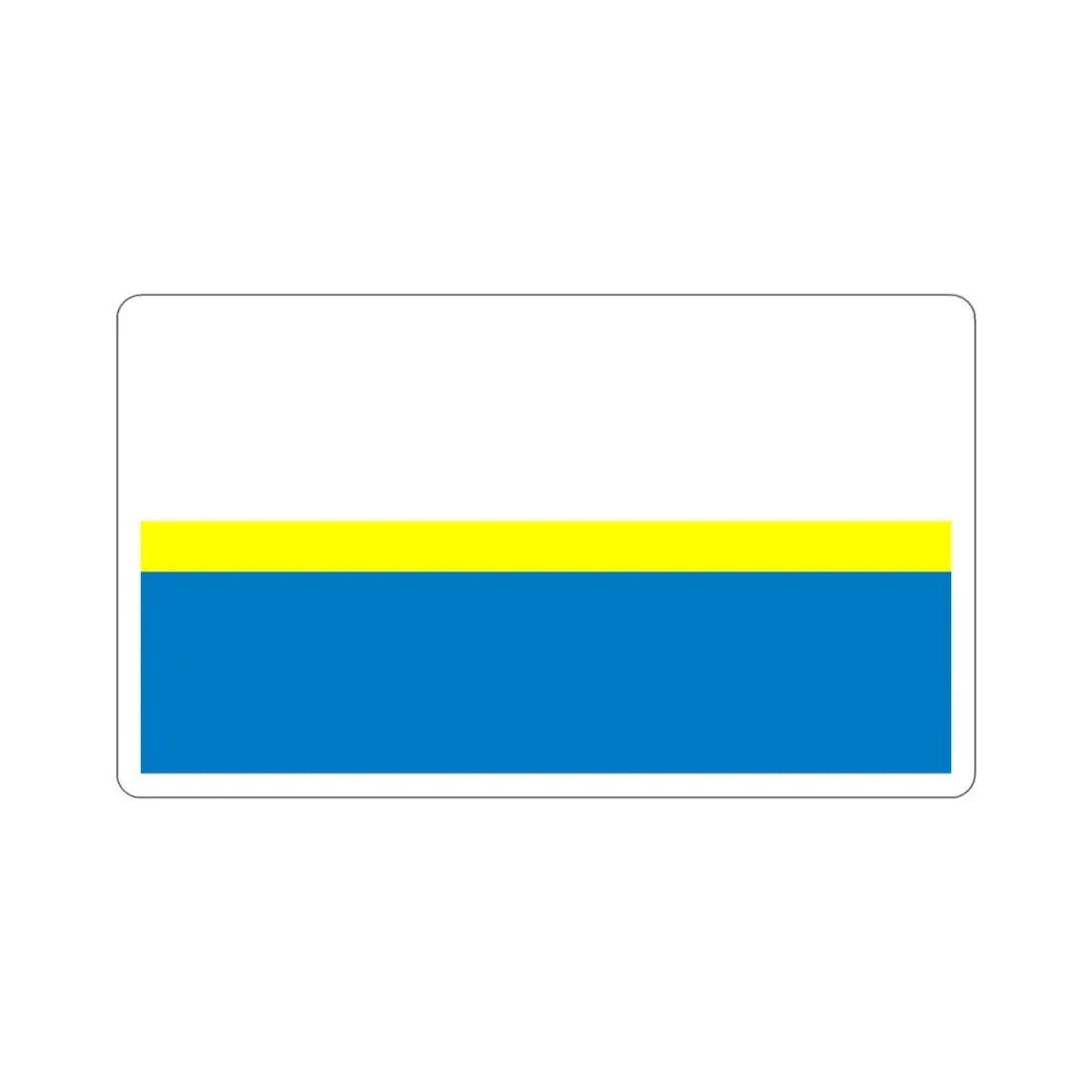 Flag of Częstochowa Poland STICKER Vinyl Die-Cut Decal 4 Inch - The Sticker Space