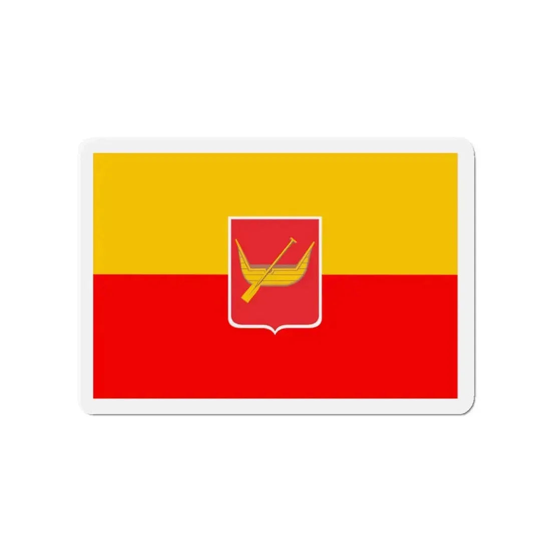 Flag of Łódź Poland - Refrigerator Magnet 3 Inch - The Sticker Space