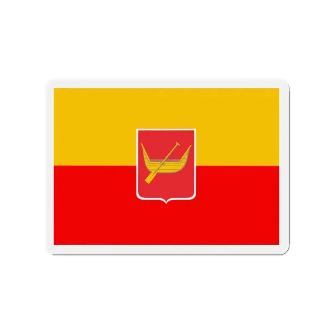Flag of Łódź Poland - Refrigerator Magnet - The Sticker Space