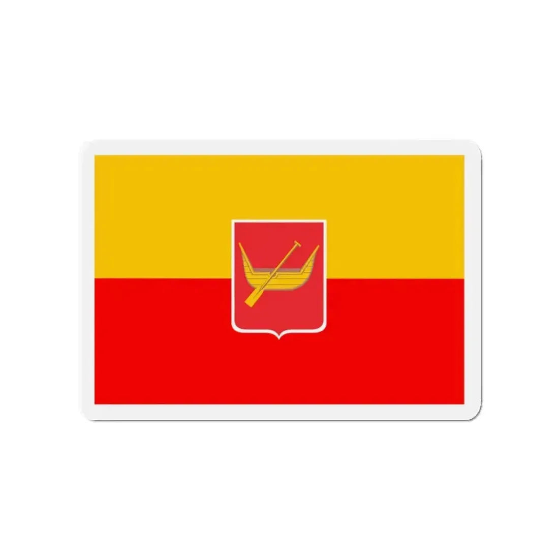 Flag of Łódź Poland - Refrigerator Magnet - The Sticker Space