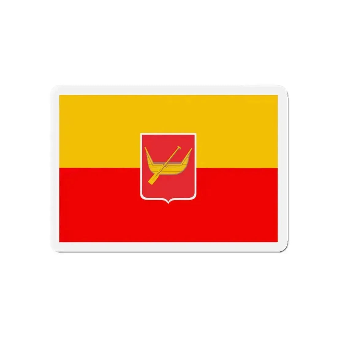 Flag of Łódź Poland - Refrigerator Magnet - The Sticker Space